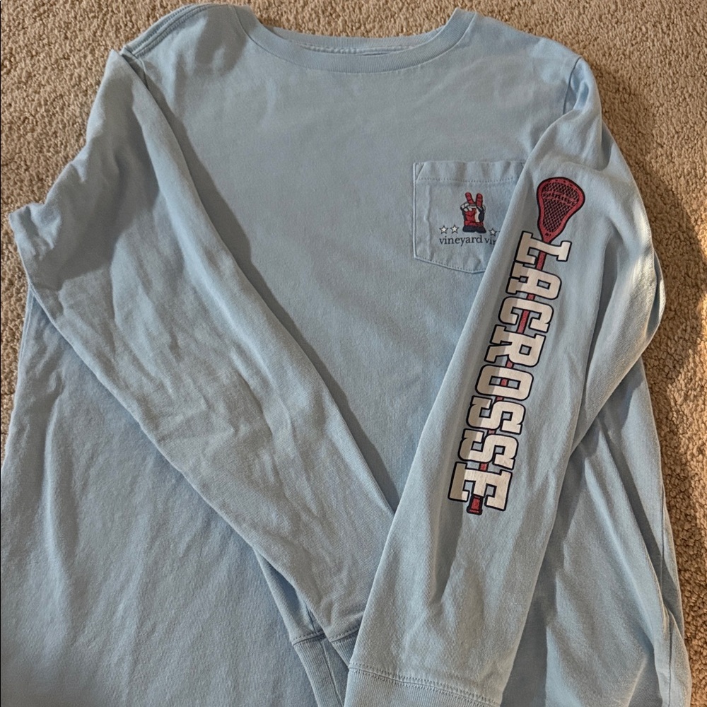 Vineyard Vines Boy’s Lacrosse Tee Size Small
